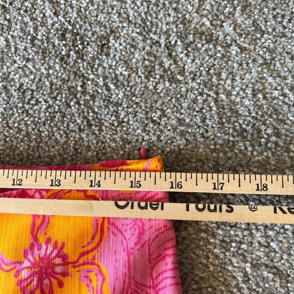 Vintage Lilly Pulitzer capri pants womens 6 pink orange elephant tropical y2k - Picture 13 of 16